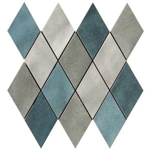 Mozaika Cir Materia Prima mix blue rombo 25x25 cm lesk 1069905