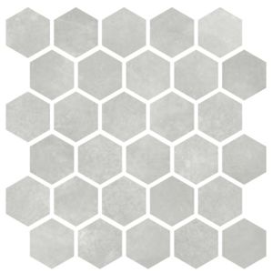Mozaika Cir Materia Prima grey vetiver hexagon 27x27 cm lesk 1069911