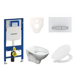 Cenově zvýhodněný závěsný WC set Geberit do lehkých stěn / předstěnová montáž+ WC S-Line S-line Pro 111.300.00.5NR8