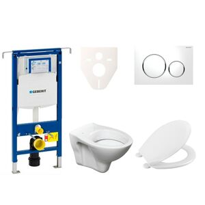 Cenově zvýhodněný závěsný WC set Geberit do lehkých stěn / předstěnová montáž+ WC S-Line S-line Pro 111.355.00.5NR4