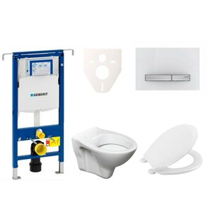 Cenově zvýhodněný závěsný WC set Geberit do lehkých stěn / předstěnová montáž+ WC S-Line S-line Pro 111.355.00.5NR8