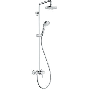 Sprchový systém Hansgrohe Croma Select S na stěnu s pákovou baterií bílá/chrom 27255400
