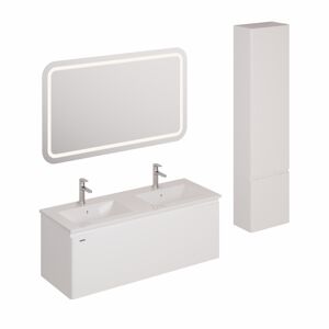 Koupelnová sestava s umyvadlem včetně umyvadlové baterie, vtoku a sifonu Naturel Ancona bílá KSETANCONA7