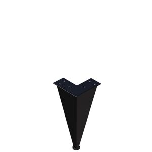 Příslušenství noha k nábytku Naturel Luxe 9,7x16x9,7 cm černá mat LUXENOHA16CM