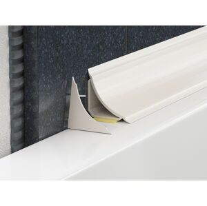 Lišta vanová Profil-EU PVC bílá, délka 185 cm, výška 20 mm, šířka 20 mm, LVL