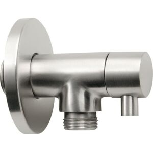 Rohový ventil s rozetou Sapho Minimal pro studenou vodu, nerez MI058S