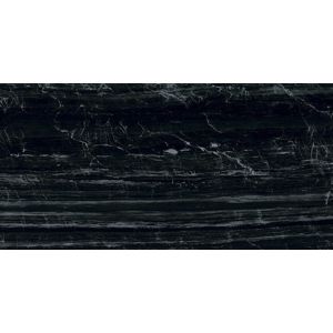 Dlažba Graniti Fiandre Marmi Maximum Nero Supremo 37,5x75 cm, leštěná, rektifikovaná MML29673
