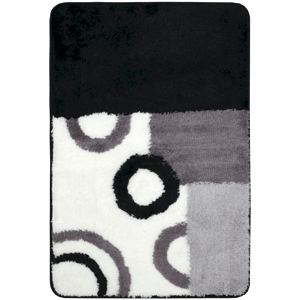 Koupelnová předložka Optima 90x60 cm černobílá PRED001