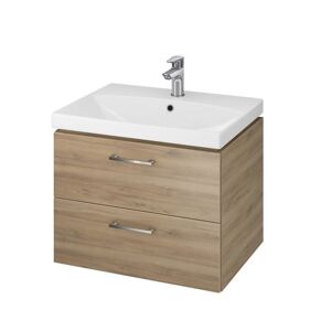 Koupelnová skříňka s umyvadlem Cersanit Lara 60x50,5x44,7 cm ořech S801-143-DSM