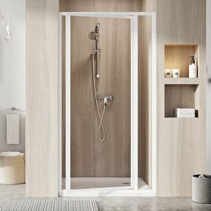 Sprchové dveře RAVAK SDOP-100 bílá+transparent 03VA0100Z1
