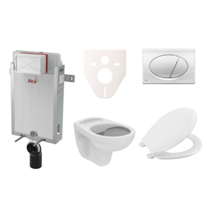 Cenově zvýhodněný závěsný WC set Alca k zazdění + WC S-Line S-line Pro SIKOAP2