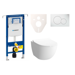 Cenově zvýhodněný závěsný WC set Geberit do lehkých stěn / předstěnová montáž+ WC VitrA VitrA Shift SIKOGES4N1
