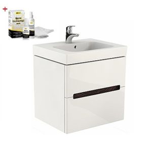 Koupelnová skříňka s umyvadlem Kolo Modo 50x63 cm bílá lesk SIKONKOM50BL