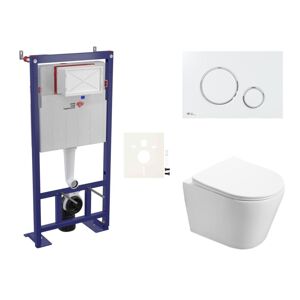 Cenově zvýhodněný závěsný WC set SAT do lehkých stěn / předstěnová montáž+ WC SAT Infinitio SIKOSSIN70K