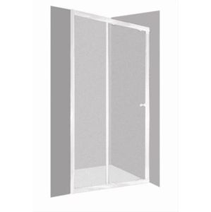 Sprchové dveře Anima T-Pro posuvné 120 cm, čiré sklo, bílý profil TPDNEW120T