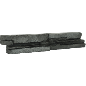 Obklad Vaspo kámen považan černá 6,7x37,5 cm reliéfní V53201