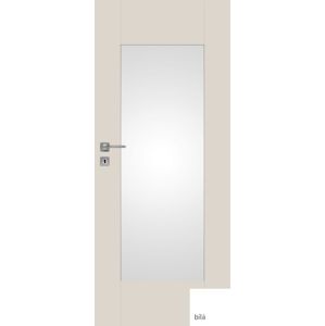 Interiérové dveře NATUREL Evan3, 60 cm, bílé, lak, levé WC