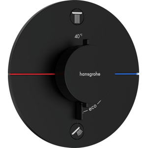 Vanová baterie Hansgrohe ShowerSelect Comfort S bez podomítkového tělesa matná černá 15554670