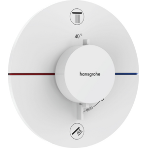 Vanová baterie Hansgrohe ShowerSelect Comfort S bez podomítkového tělesa matná bílá 15554700
