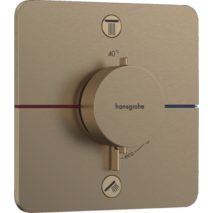 Vanová baterie Hansgrohe ShowerSelect Comfort Q bez podomítkového tělesa kartáčovaný bronz 15586140