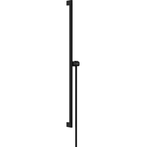Sprchová tyč Hansgrohe Unica na stěnu s držákem sprchy a sprchovou hadicí matná černá 24405670