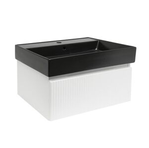 Koupelnová skříňka s umyvadlem SAT Evolution 78x30x44,8 cm bílá mat SATEVO80WMU2B