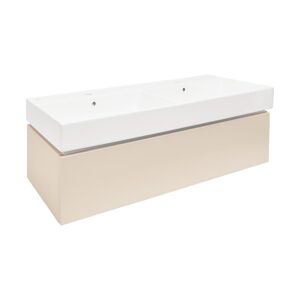 Koupelnová skříňka s umyvadlem SAT Feel 120x30x46 cm pískově béžová mat SATFEEL120BEU2